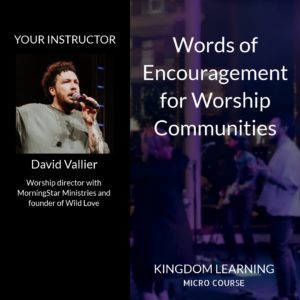 Micro Course /// David Vallier - Words of Encouragement for Worship Communities